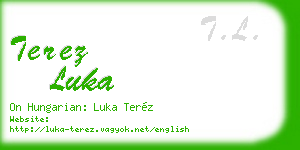 terez luka business card