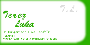 terez luka business card